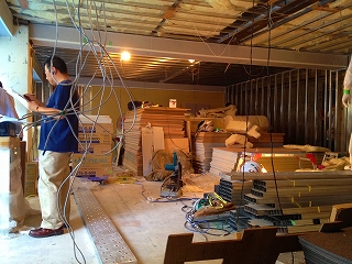 ダンススタジオの電気工事