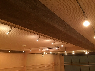 ダンススタジオの照明工事